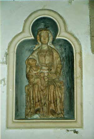 Vierge en albâtre (église de Teurthéville-Hague)